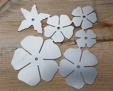 how to make sheet metal flowers|metal flower template cut outs.